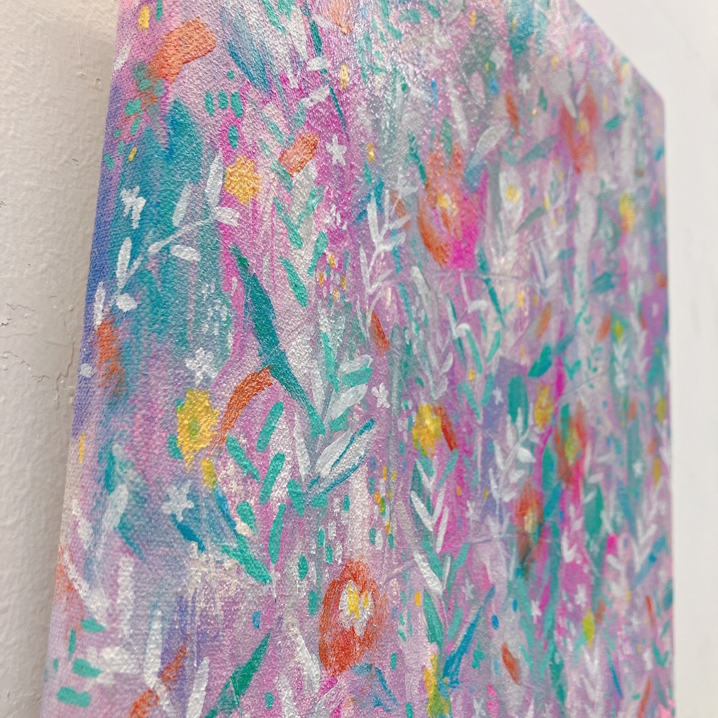 油絵小作品・I shine only with the light you gave me.