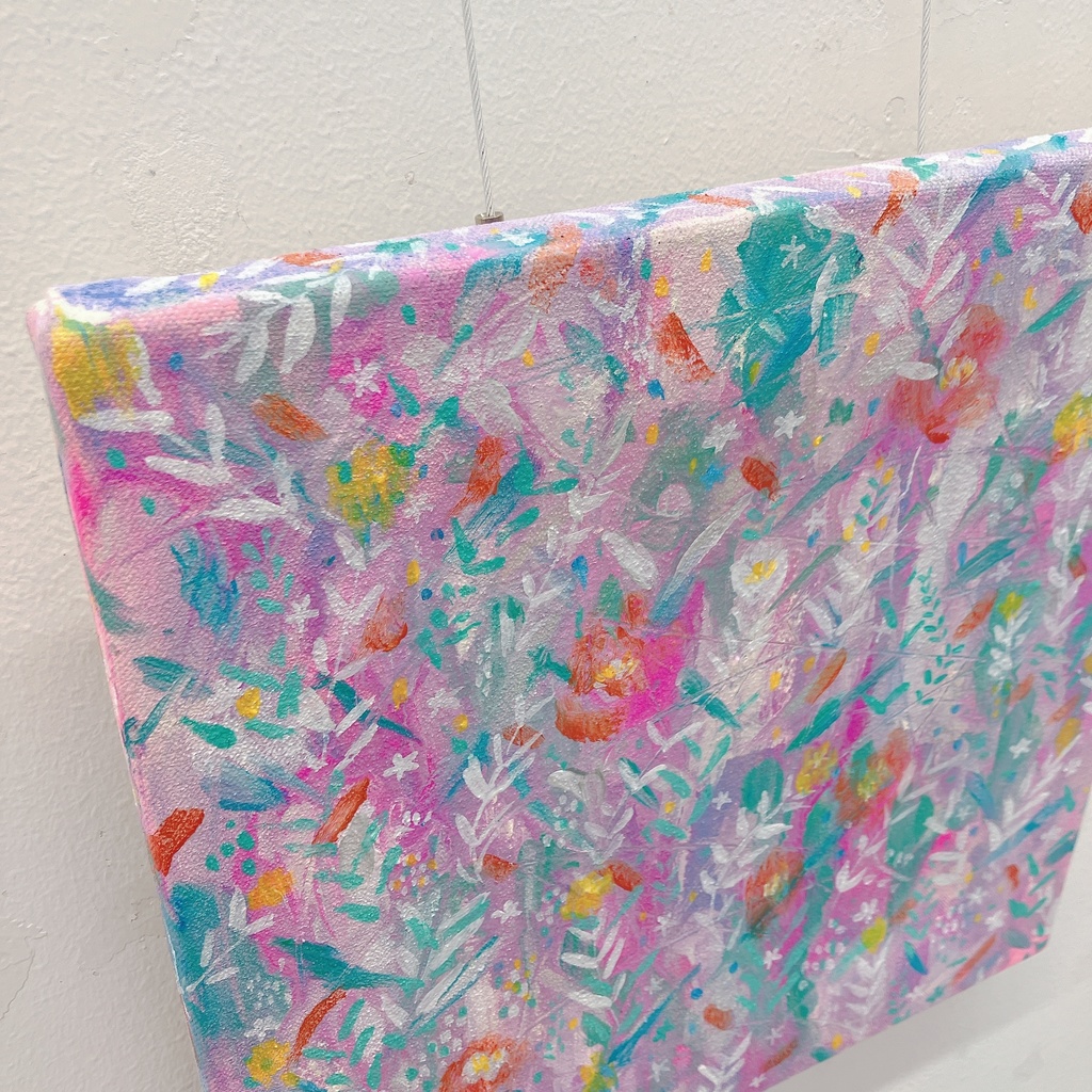 油絵小作品・I shine only with the light you gave me.