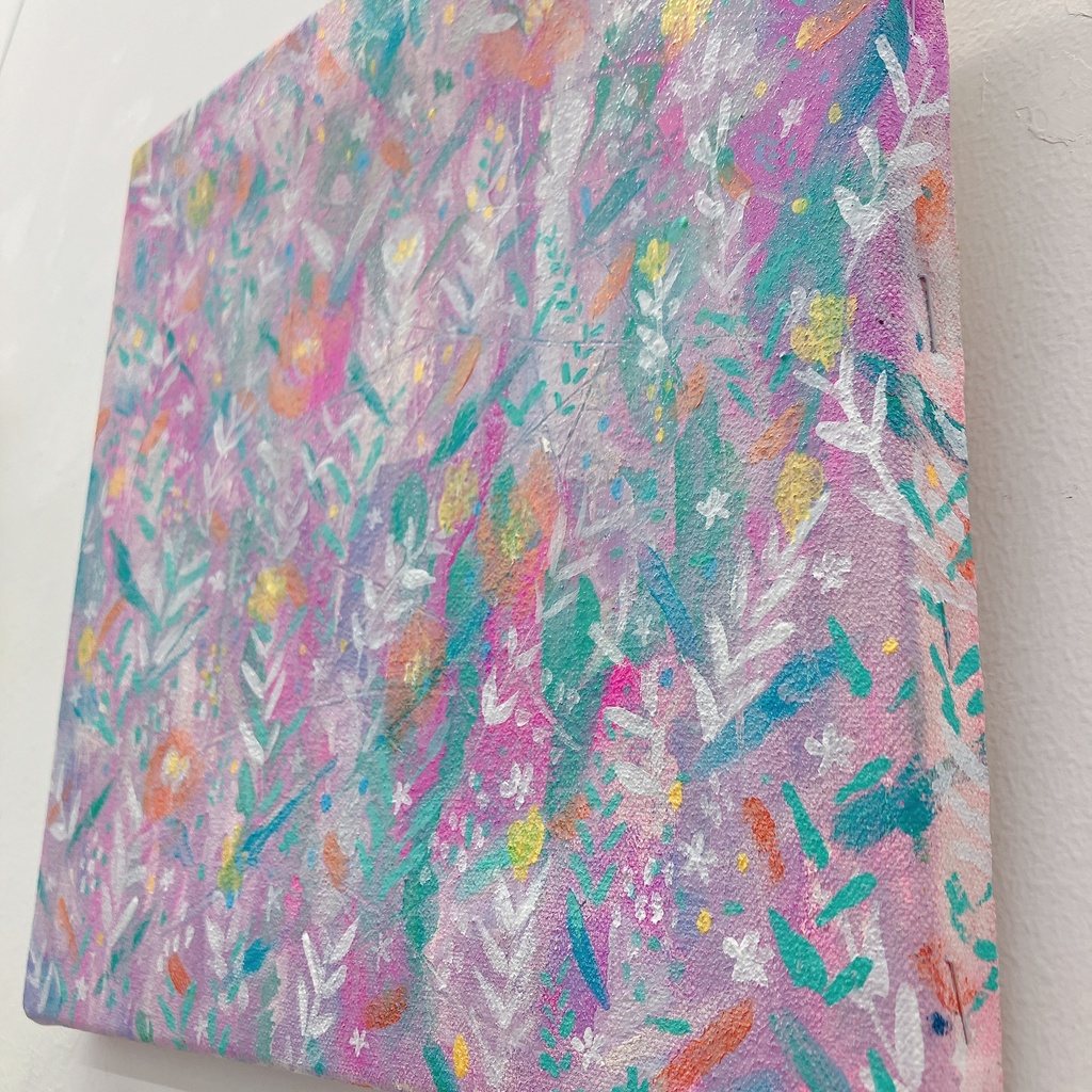 油絵小作品・I shine only with the light you gave me.