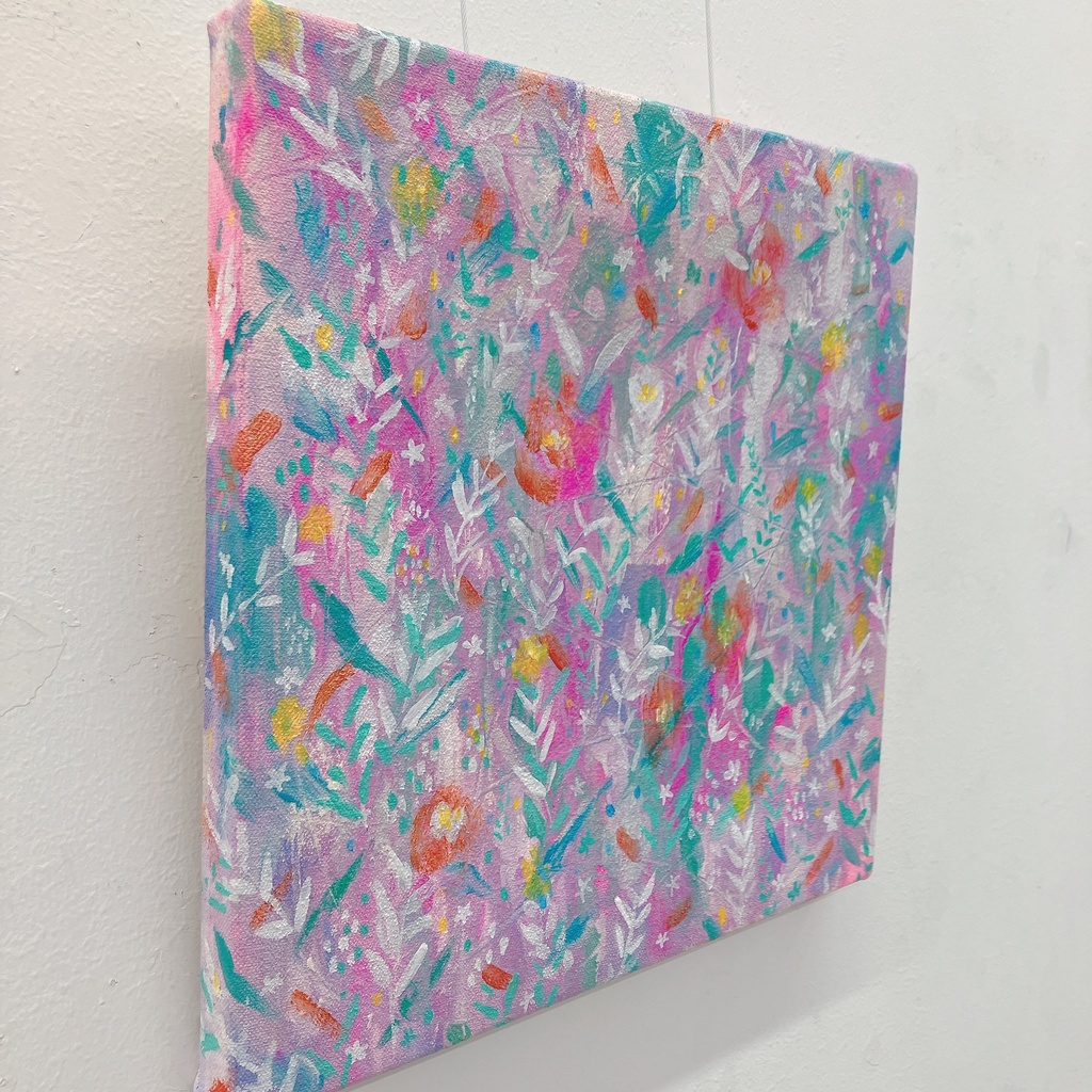 油絵小作品・I shine only with the light you gave me.