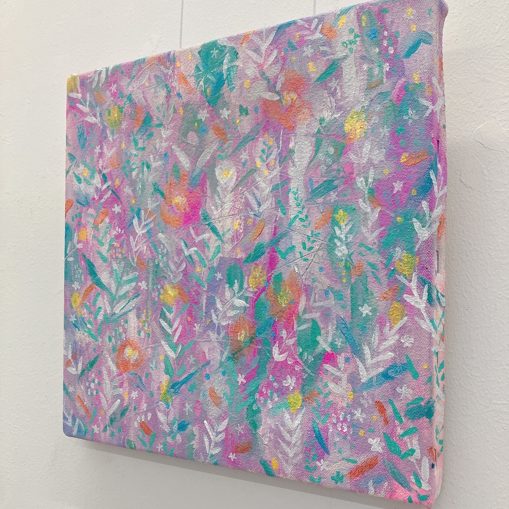 油絵小作品・I shine only with the light you gave me.