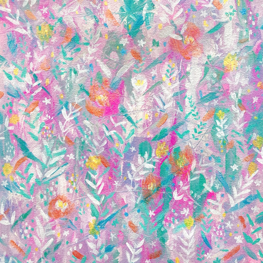 油絵小作品・I shine only with the light you gave me.