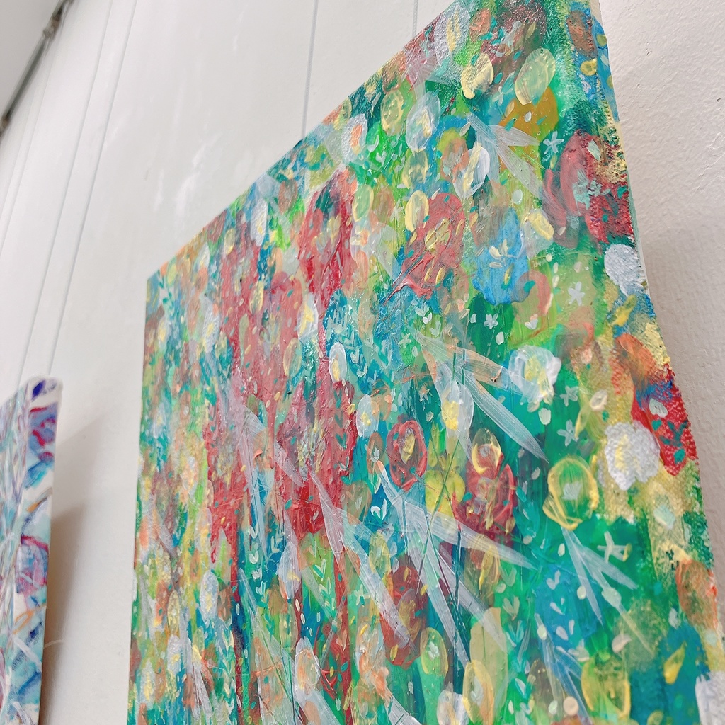 油絵小作品・All flowers have died out, all stars have fallen down.