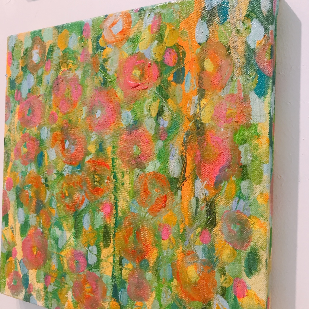 油絵小作品・ゆらゆら煌めいて