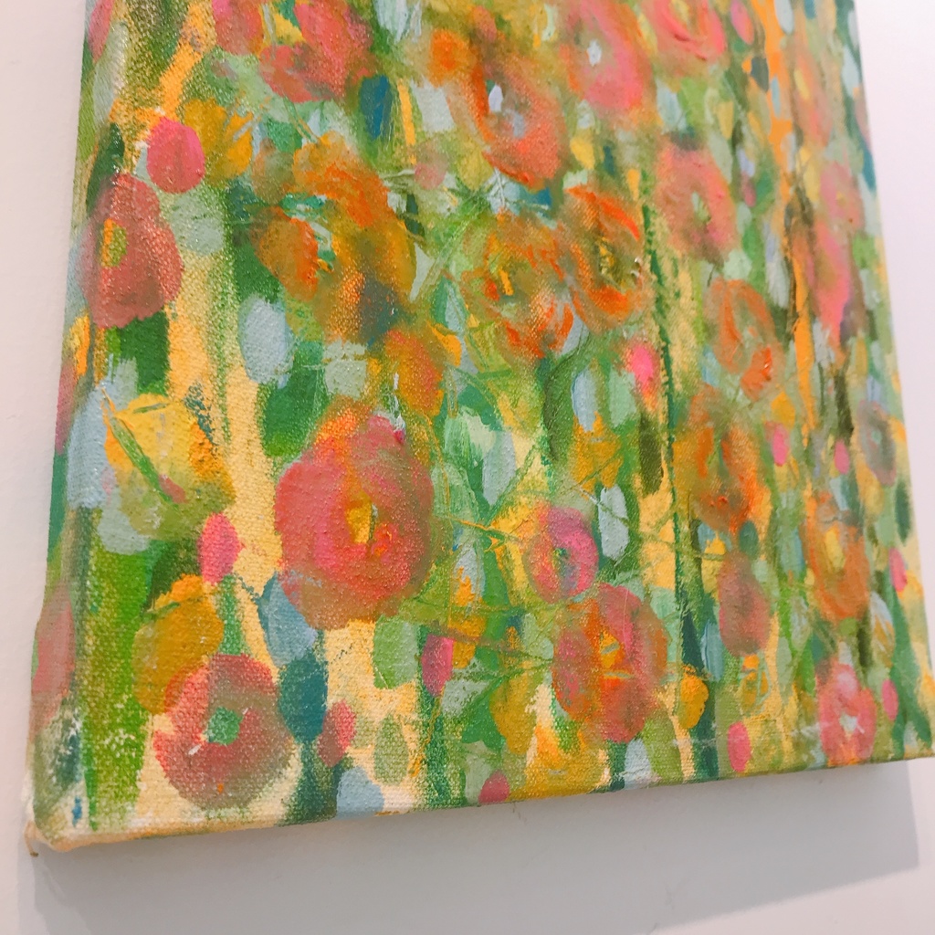 油絵小作品・ゆらゆら煌めいて