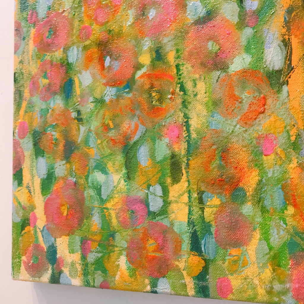 油絵小作品・ゆらゆら煌めいて