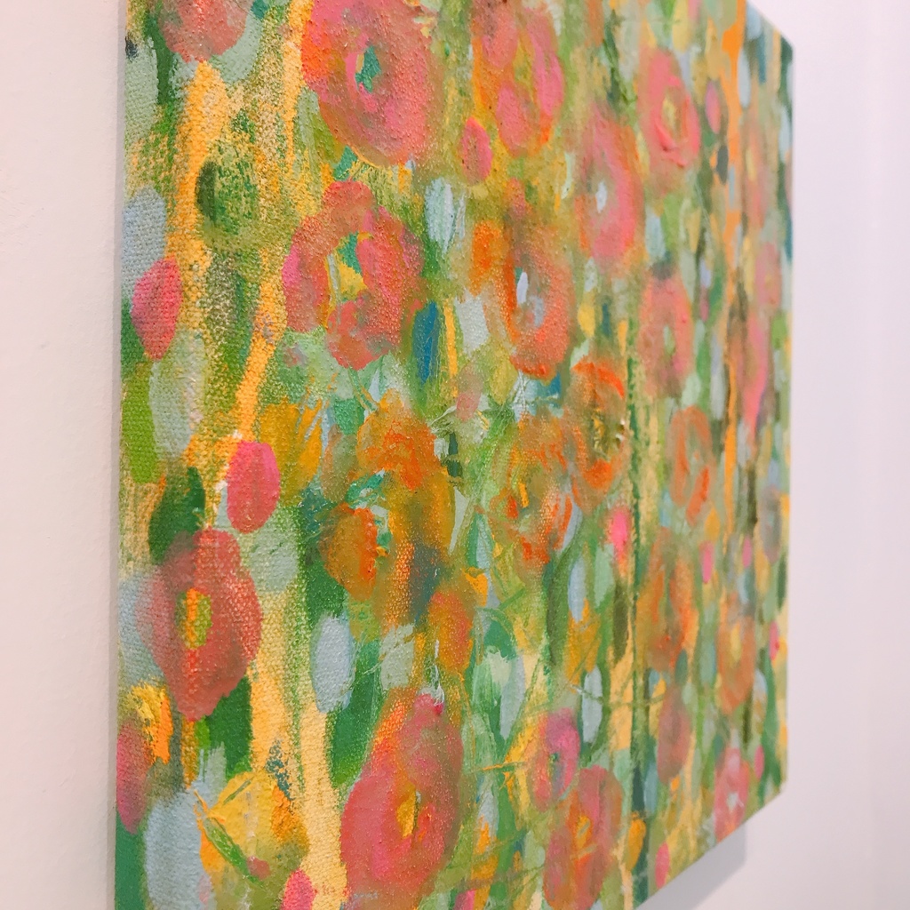 油絵小作品・ゆらゆら煌めいて