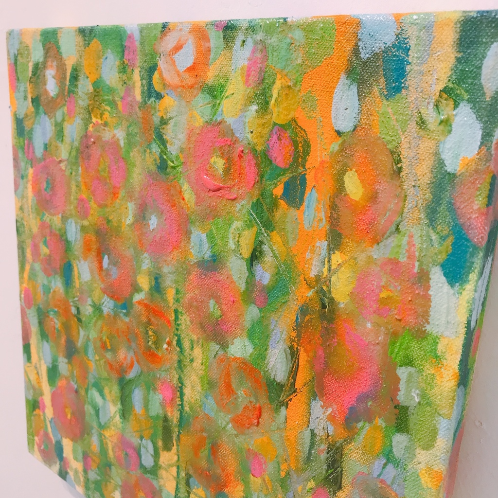 油絵小作品・ゆらゆら煌めいて