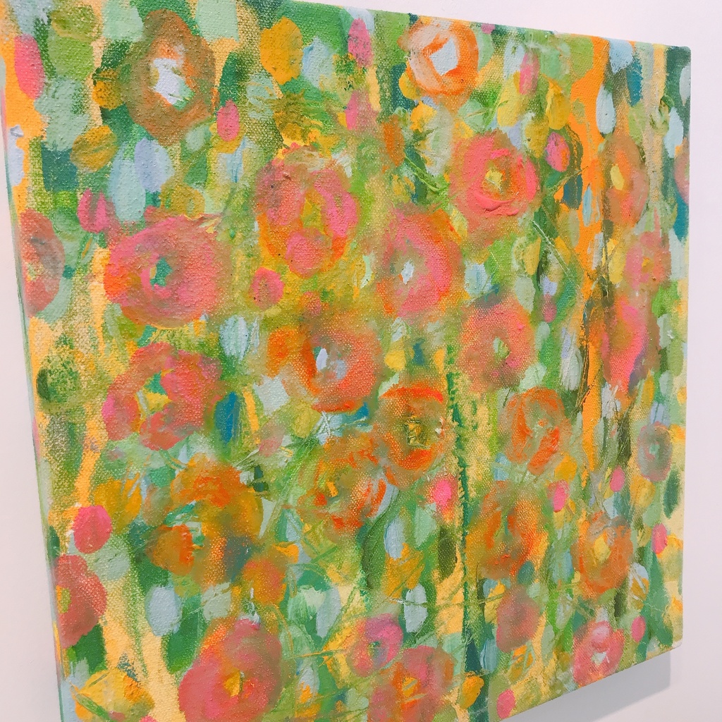 油絵小作品・ゆらゆら煌めいて