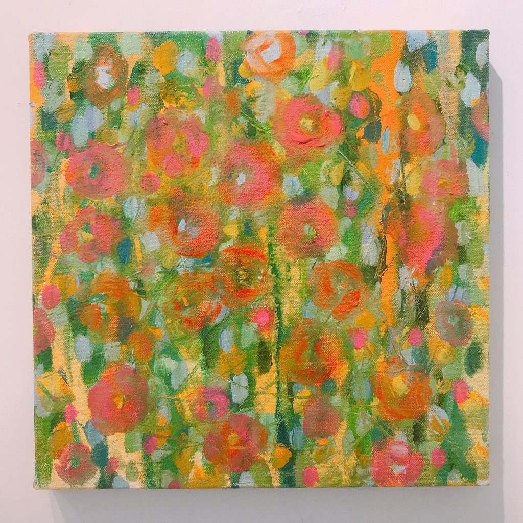 油絵小作品・ゆらゆら煌めいて