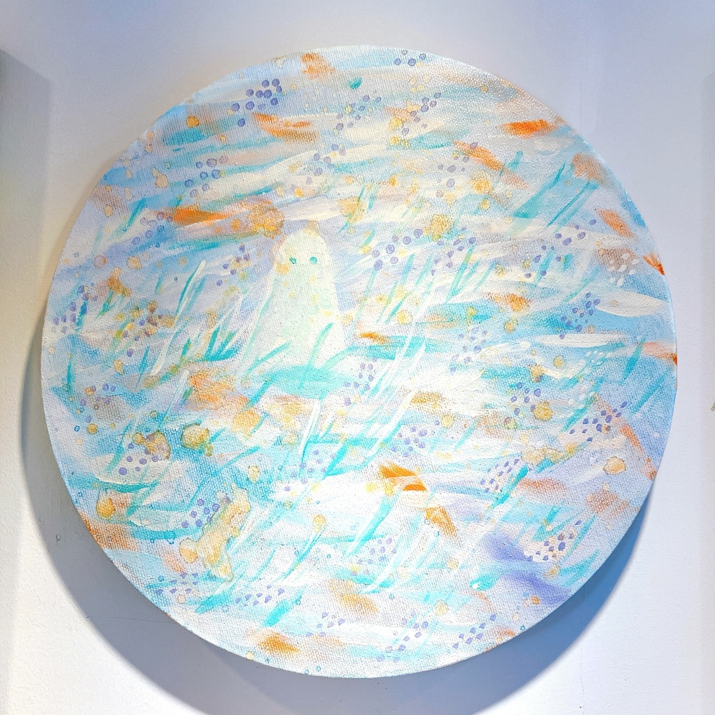 油絵小作品・ジルベールは待っている。