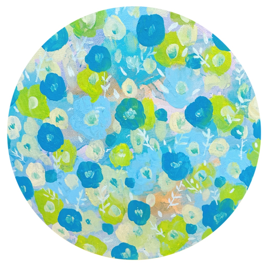 油絵小作品・a breath of green
