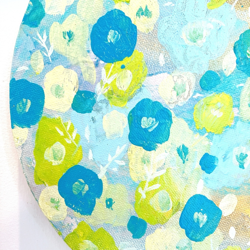 油絵小作品・a breath of green