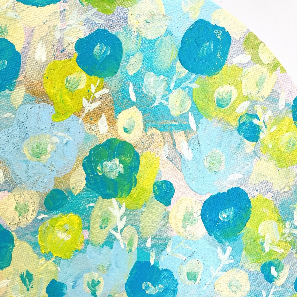 油絵小作品・a breath of green