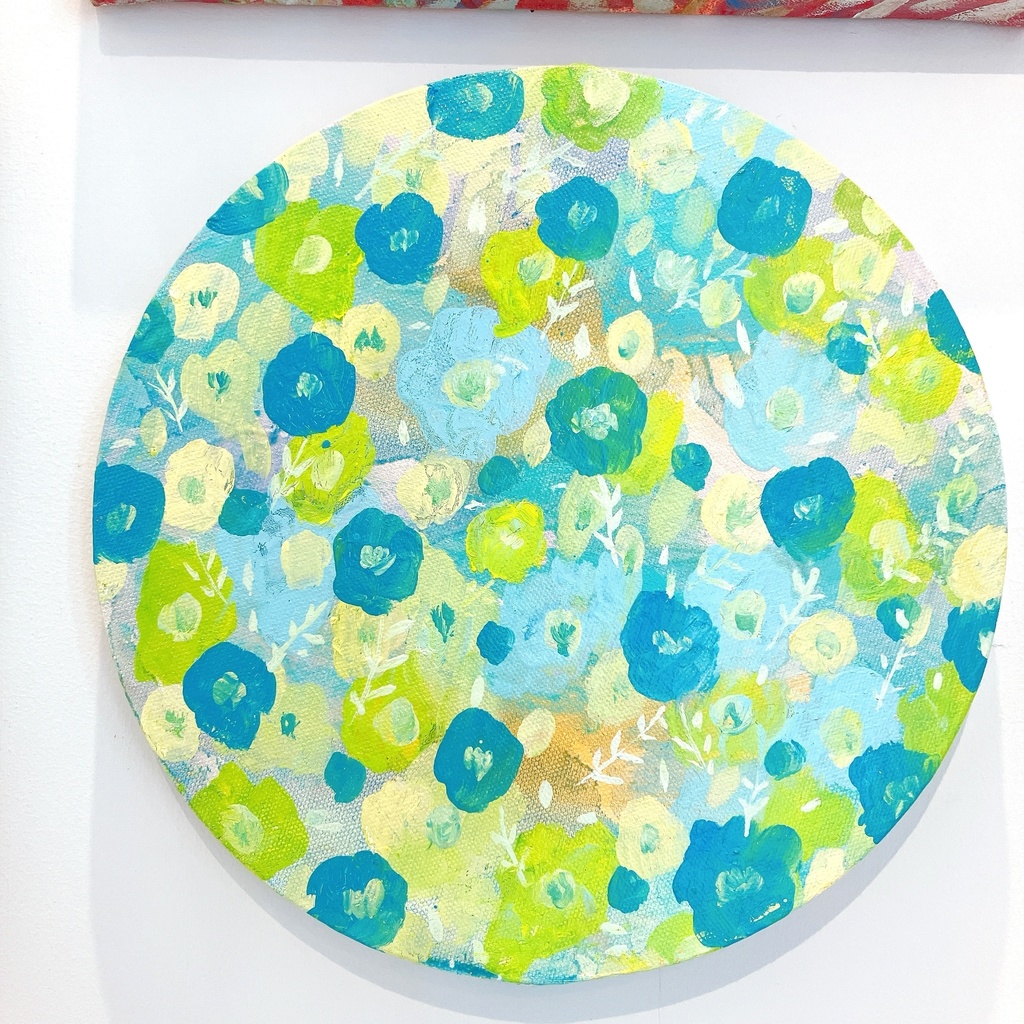 油絵小作品・a breath of green