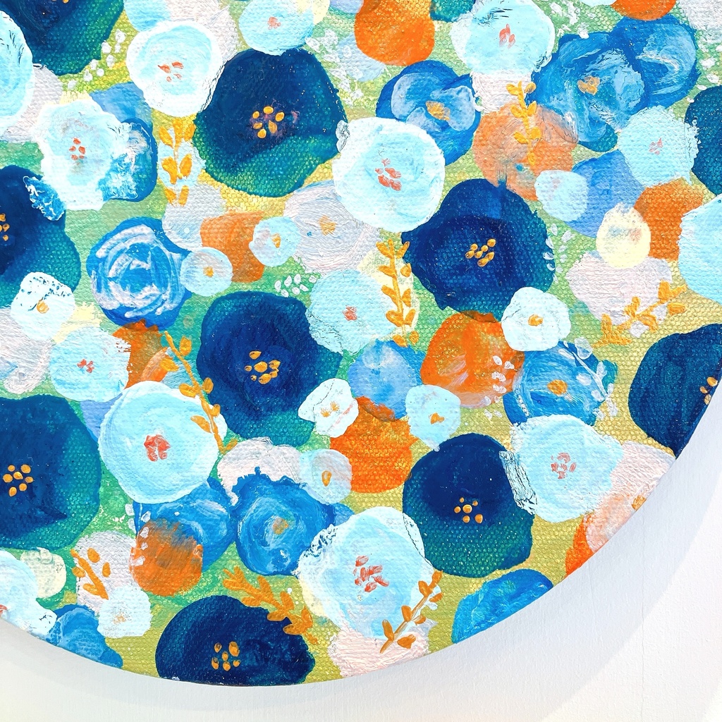 油絵小作品・whispers in blue