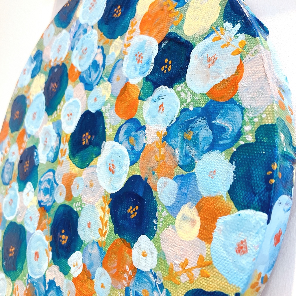 油絵小作品・whispers in blue