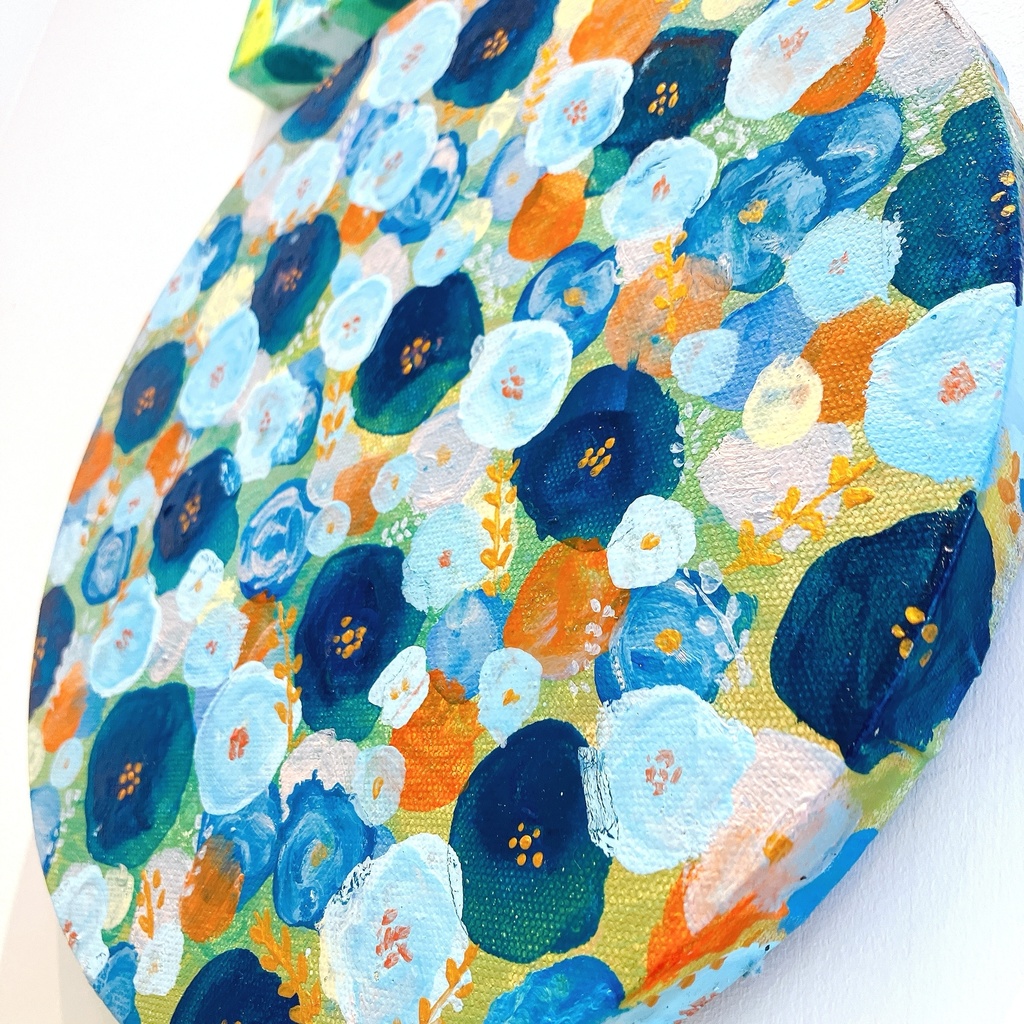 油絵小作品・whispers in blue