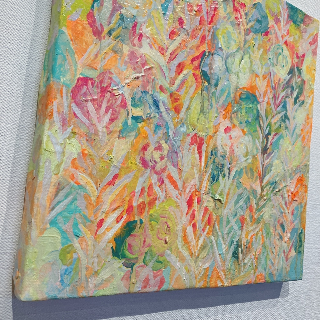 油絵小作品・めくるめくひびよ