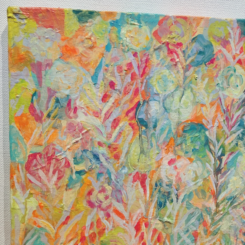 油絵小作品・めくるめくひびよ