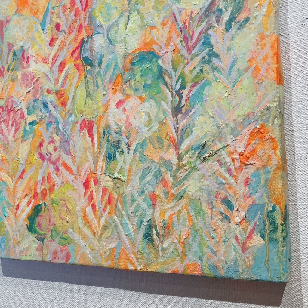 油絵小作品・めくるめくひびよ
