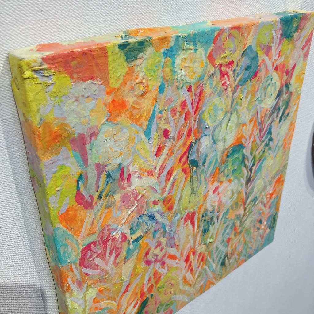 油絵小作品・めくるめくひびよ