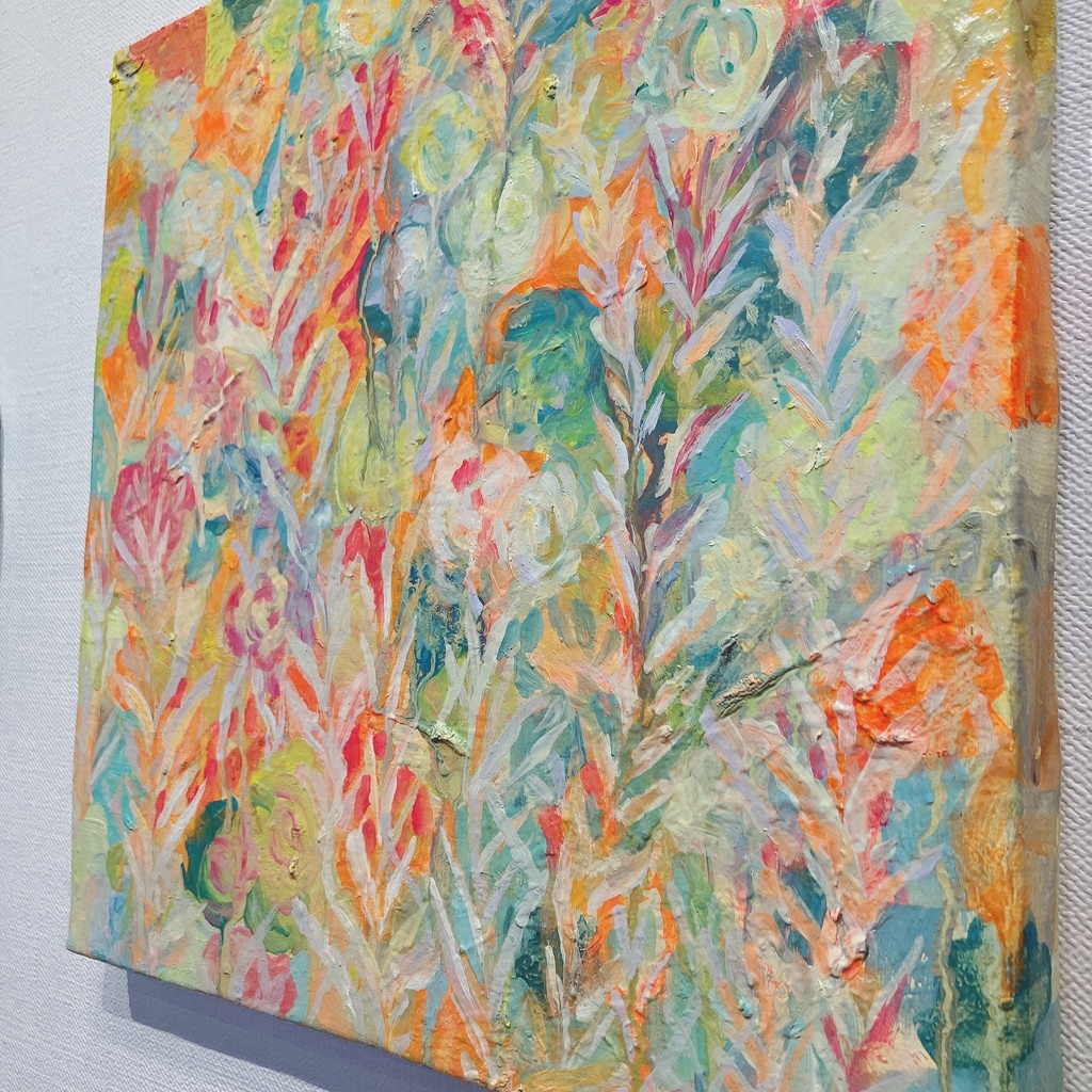 油絵小作品・めくるめくひびよ