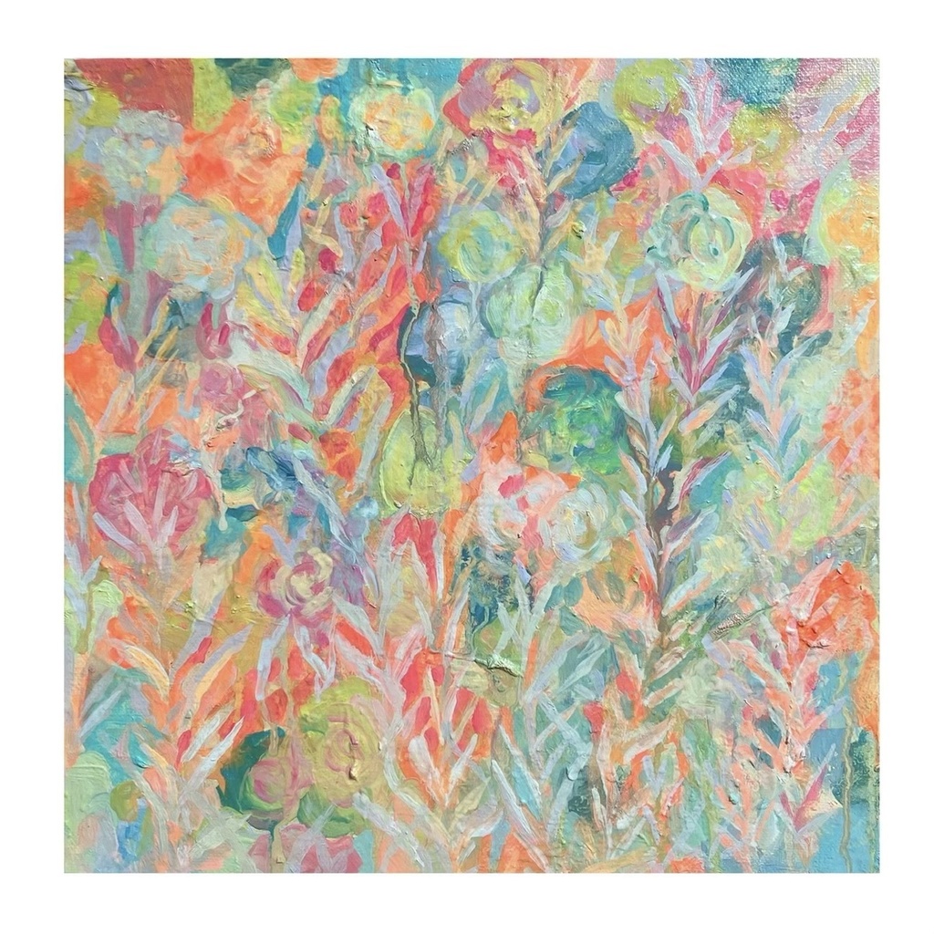 油絵小作品・めくるめくひびよ