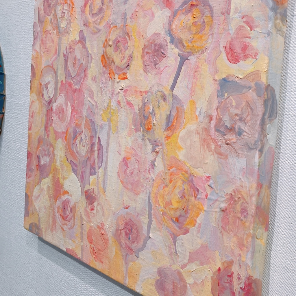 油絵小作品・あたしのうたのはな。