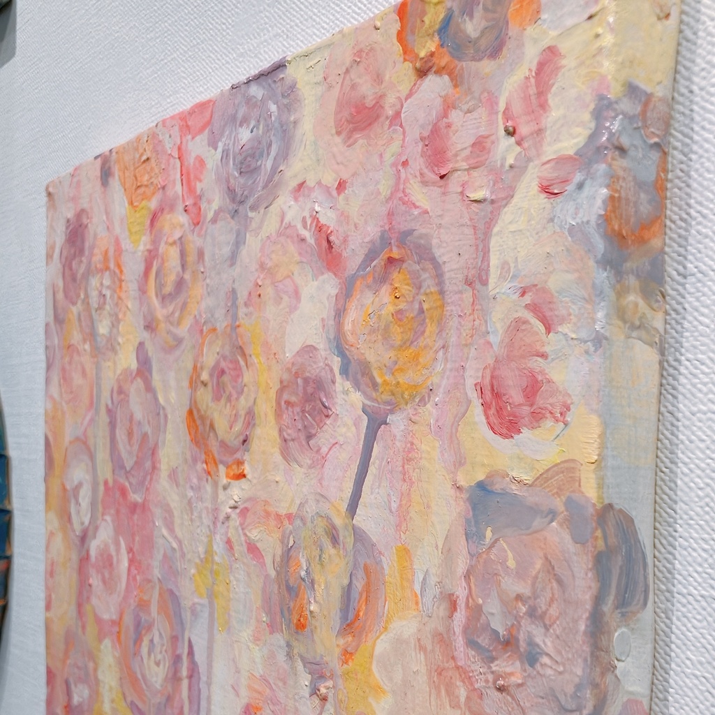 油絵小作品・あたしのうたのはな。