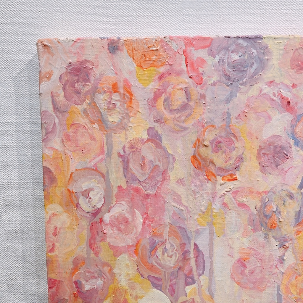 油絵小作品・あたしのうたのはな。
