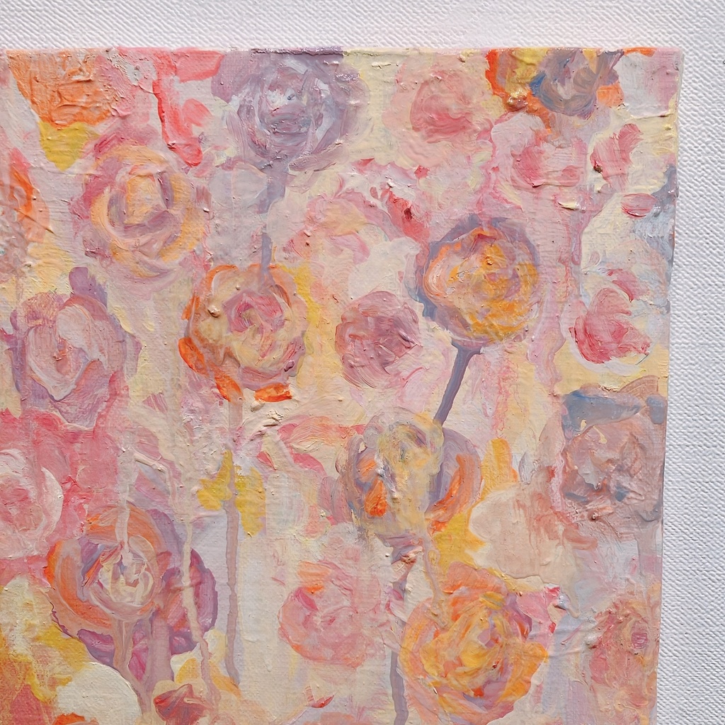 油絵小作品・あたしのうたのはな。