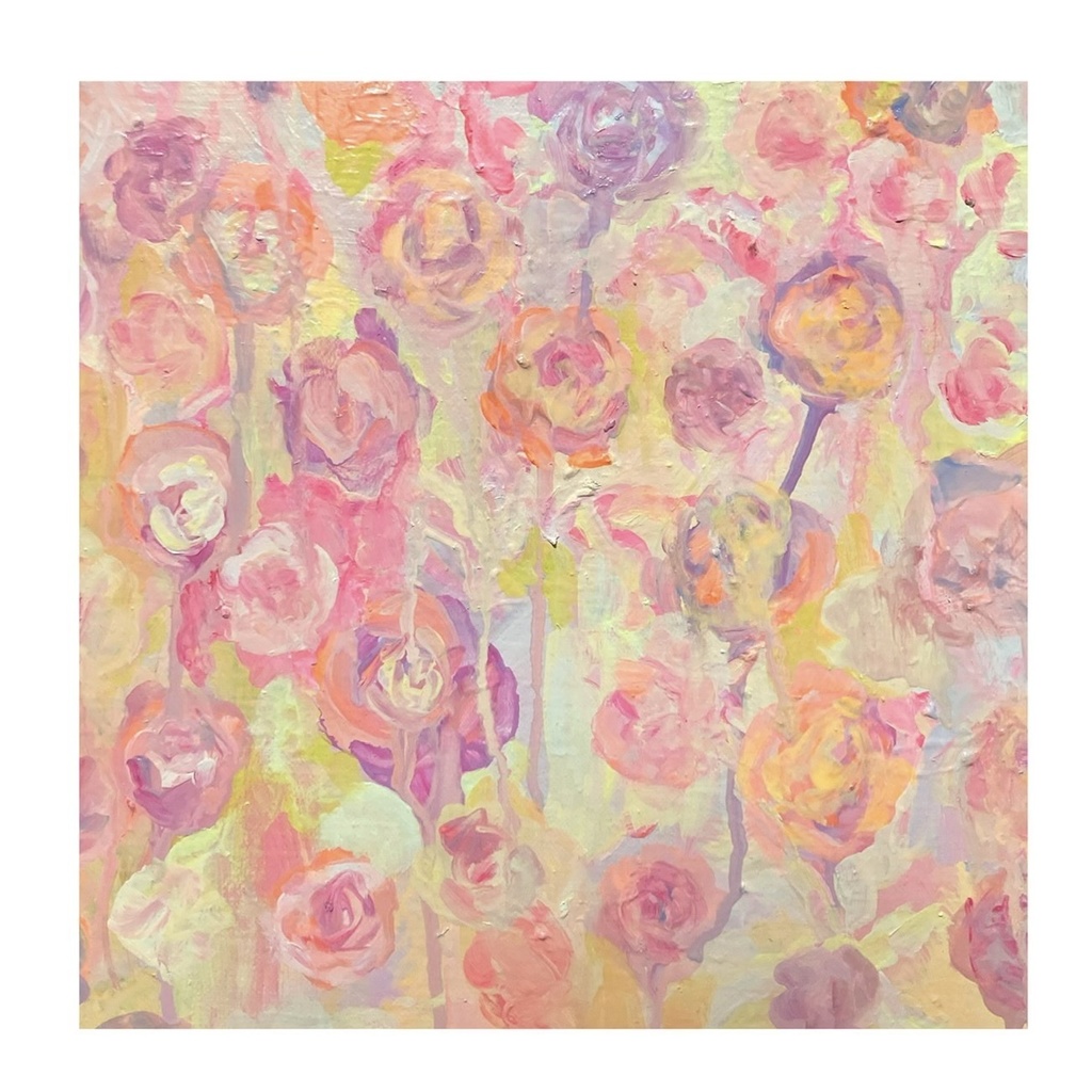 油絵小作品・あたしのうたのはな。