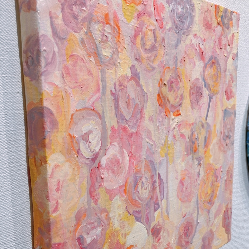 油絵小作品・あたしのうたのはな。