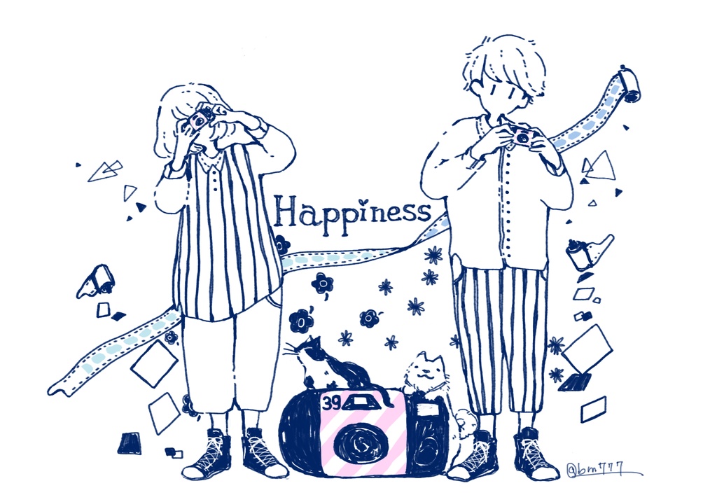 happiness トートバッグ(M)