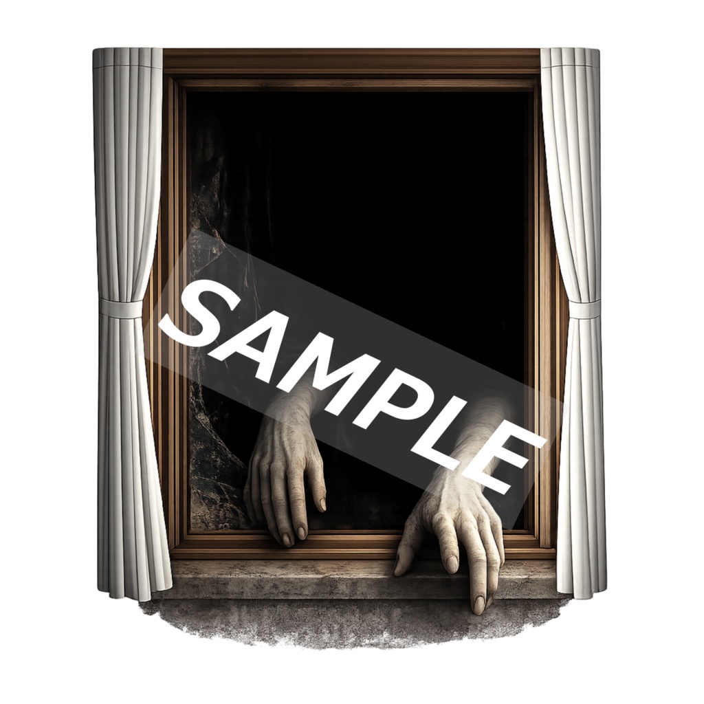 今だけSALE【窓ホラー素材】Vol.1|覗く者たち