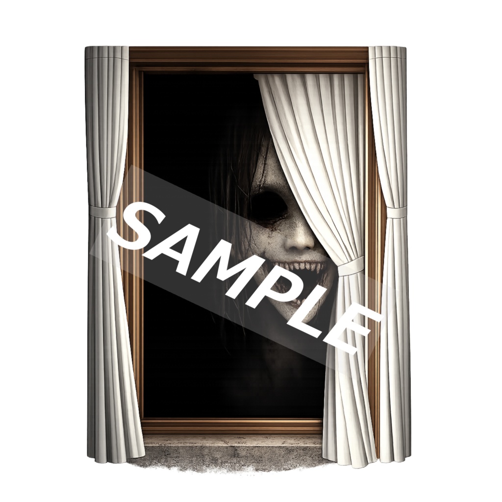 今だけSALE【窓ホラー素材】Vol.1|覗く者たち