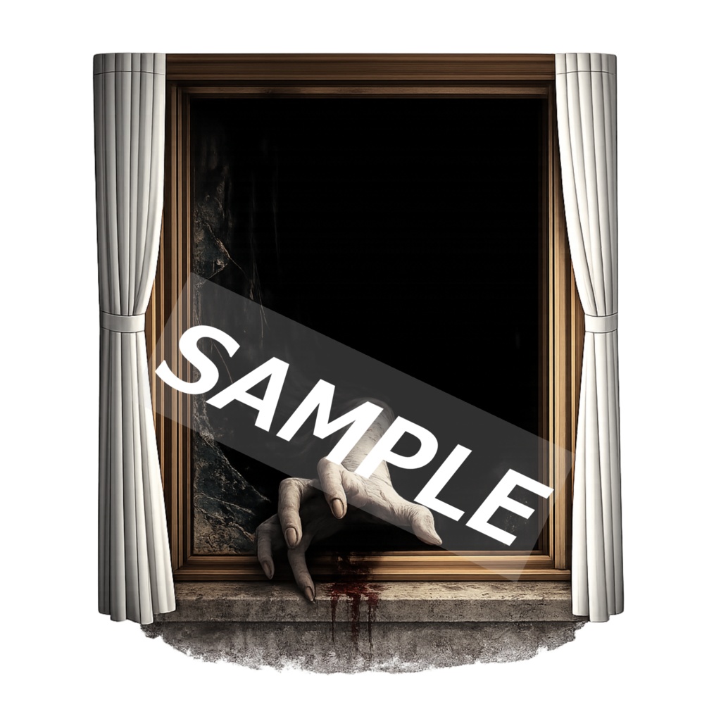 今だけSALE【窓ホラー素材】Vol.1|覗く者たち