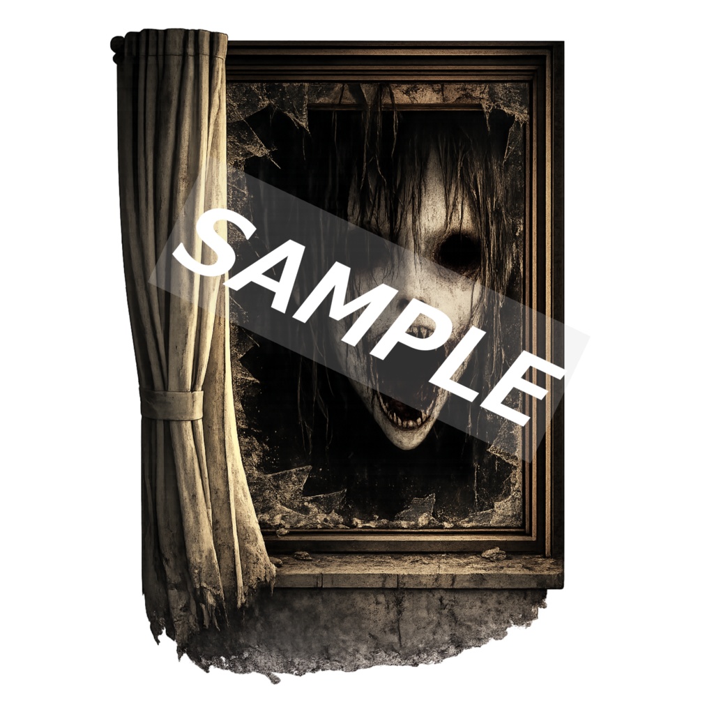 今だけSALE【窓ホラー素材】Vol.1|覗く者たち