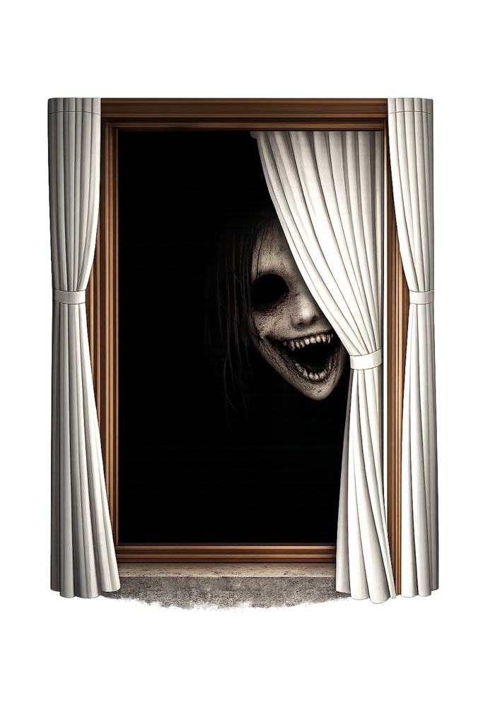【窓ホラー素材】覗く者たち【無料サンプル】