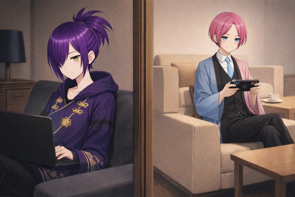 休日の夜、サク