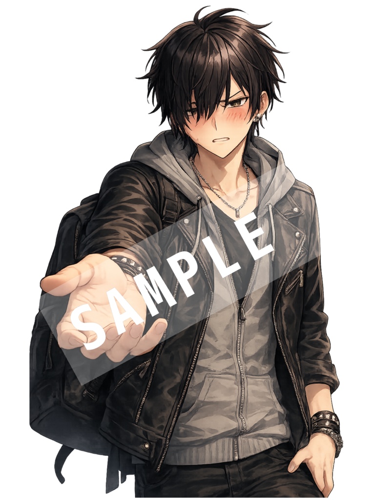 【背景透過】青年イラスト|日常 vol.1 | 5枚