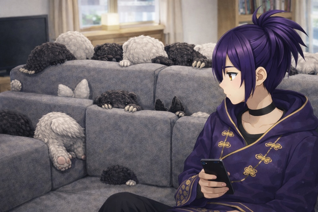 隠れ切れてない