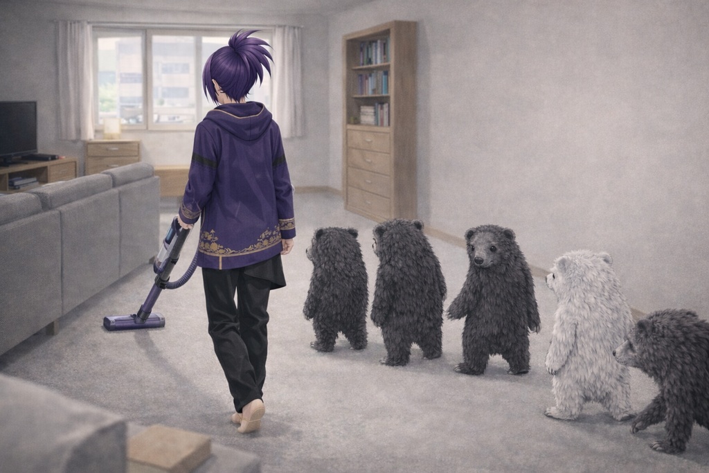 お掃除・一緒に