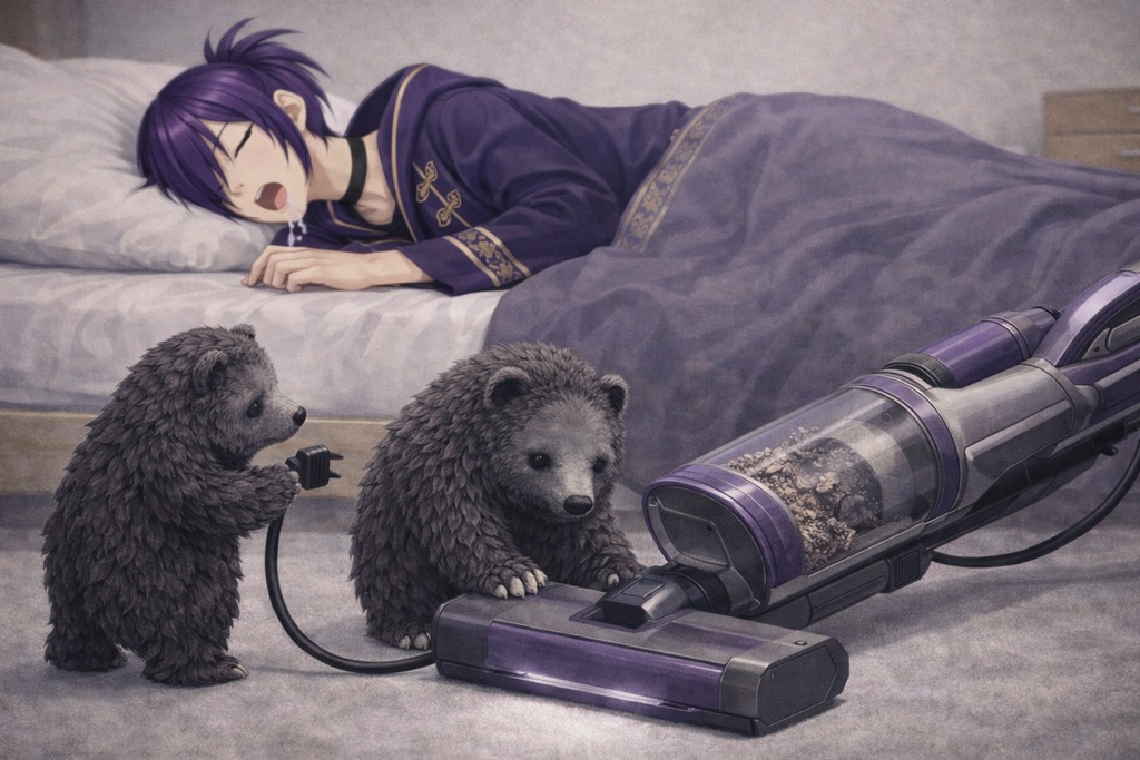 お掃除・まねっこ