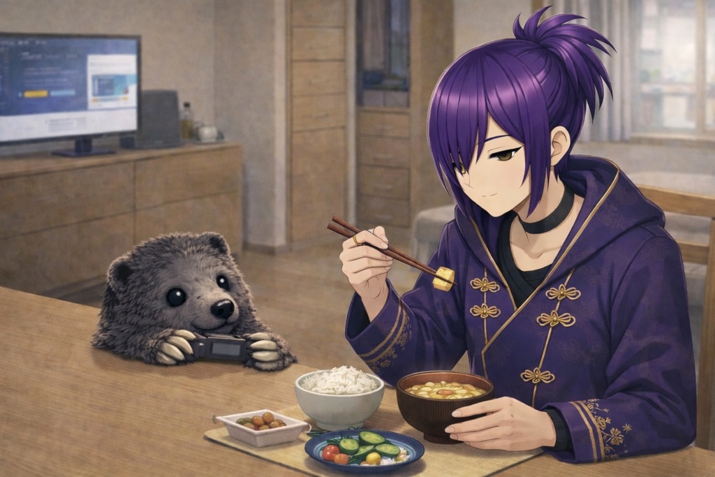 食事中 未確認生物