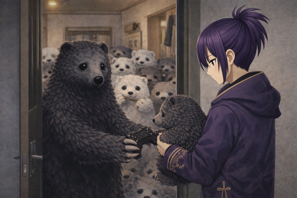 自宅に帰される未確認生物