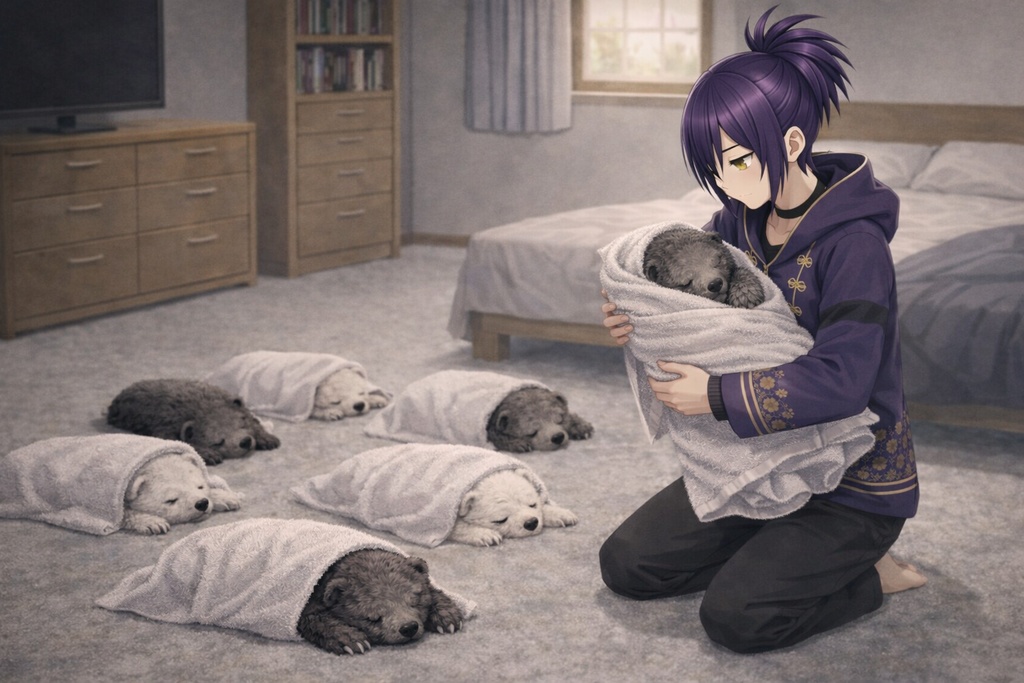 いっぱい寝てた