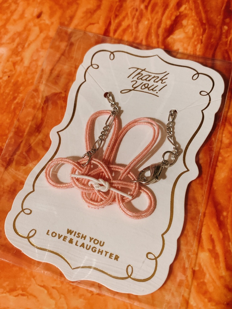 [水引]うさぎ型バッグ(ラメピンク)