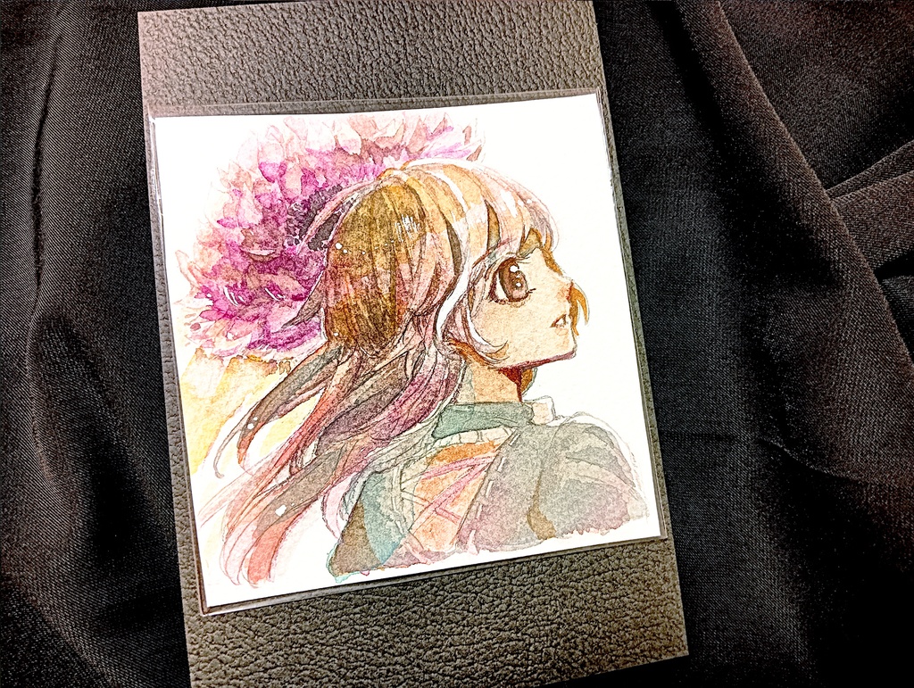 ミニ原画-ガーベラ-レンブラント/希望